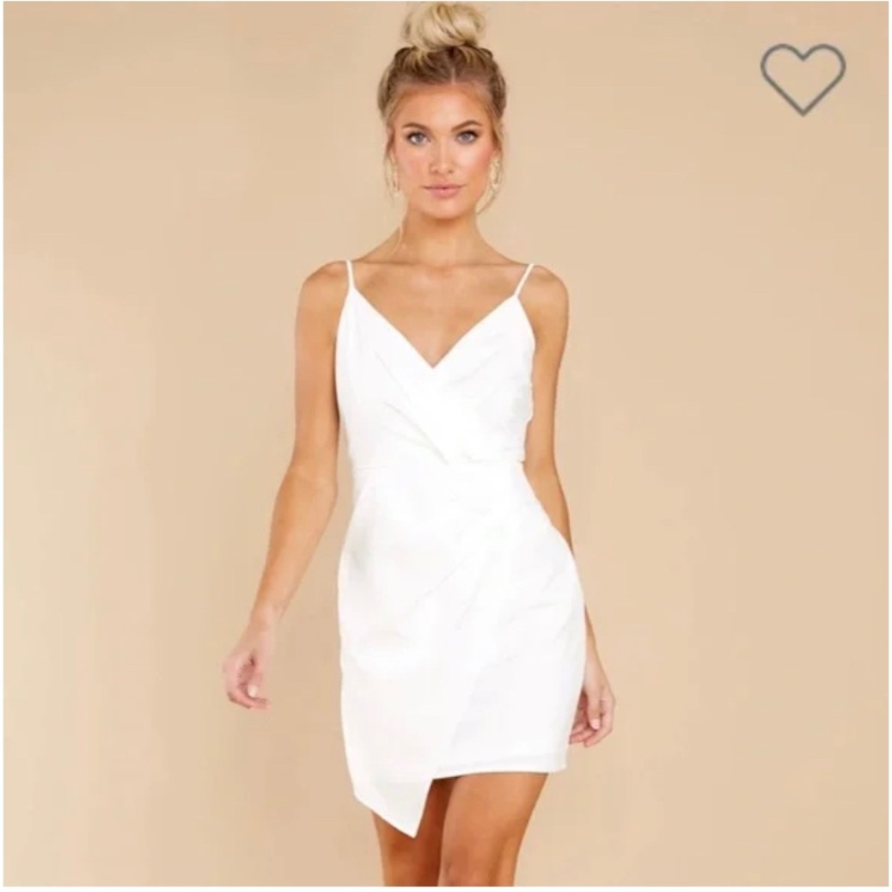White mini dress